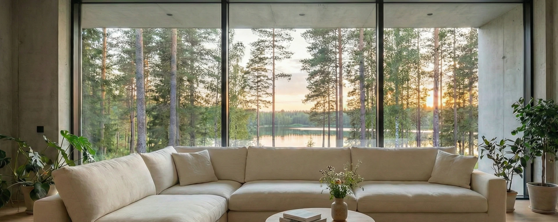 Установленные в квартире в новостройке белые красивые окна Melke