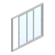 Окно раздвижное холодное