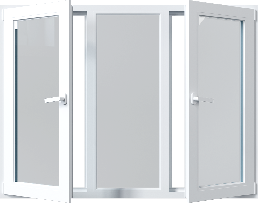 Трехстворчатое окно 1750×1440