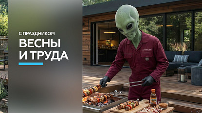 Баннер с акцией 1 мая 2026.